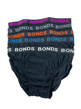 10 Pairs X Bonds Mens Hipster Briefs - Black