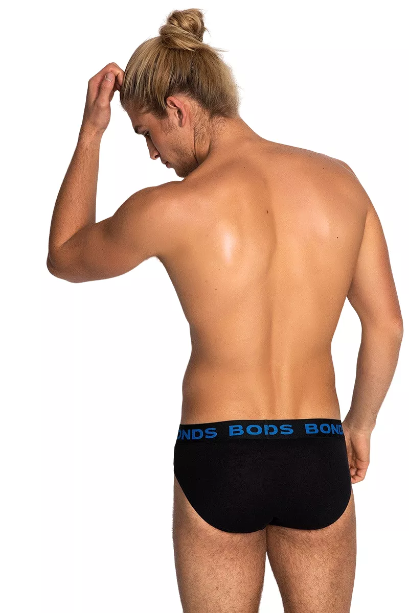 10 Pairs X Bonds Mens Hipster Briefs - Black