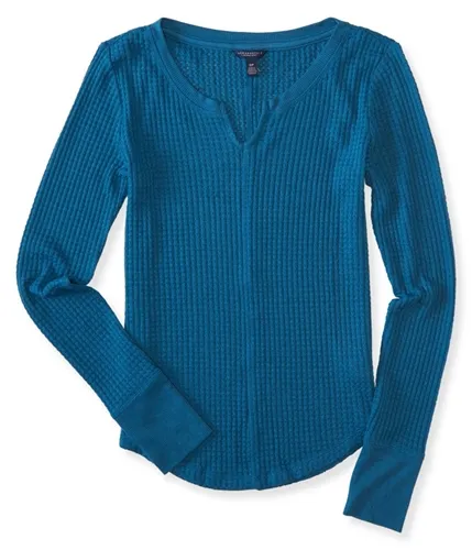 Aeropostale Womens Waffle-Knit Pullover Sweater