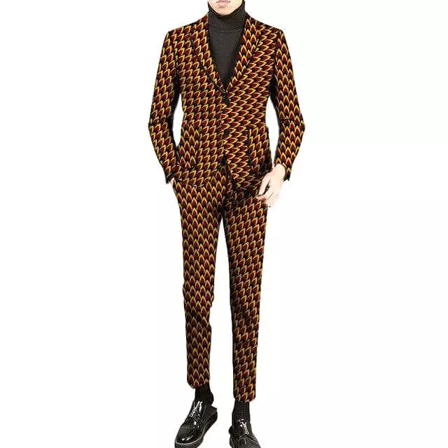 African 2-Button Suit