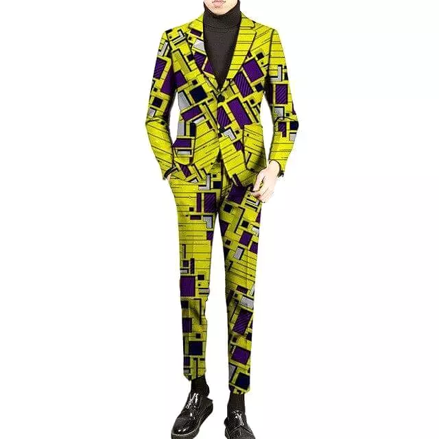 African 2-Button Suit