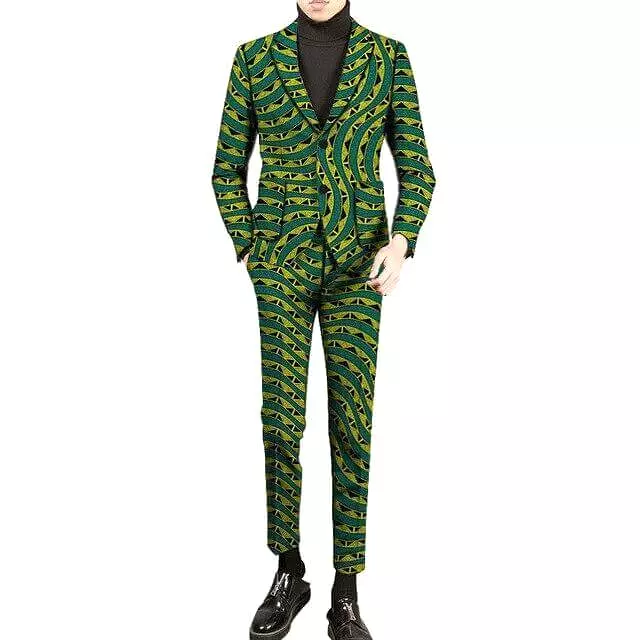 African 2-Button Suit