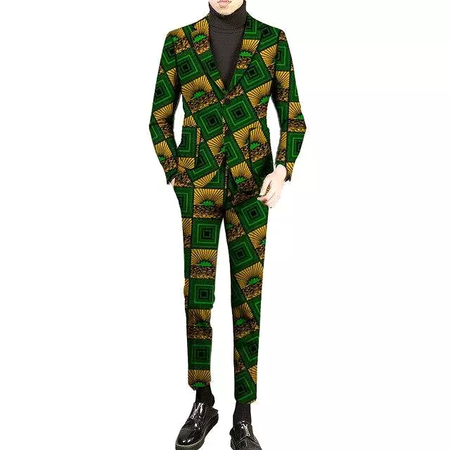 African 2-Button Suit