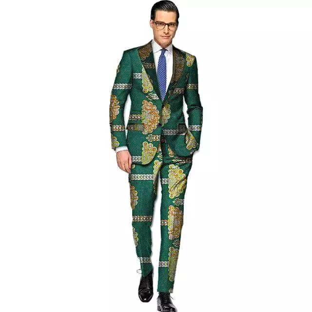 African Print Two Piece Suit