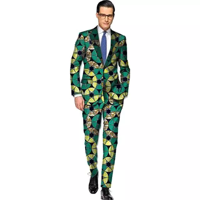 African Print Two Piece Suit