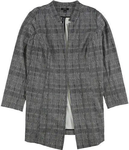 Alfani Womens Plaid Topper Jacket