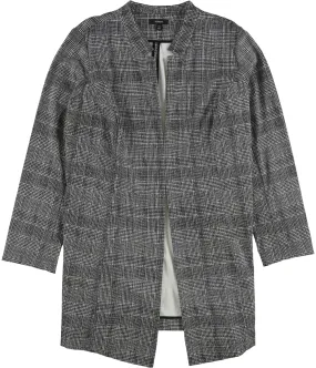 Alfani Womens Plaid Topper Jacket