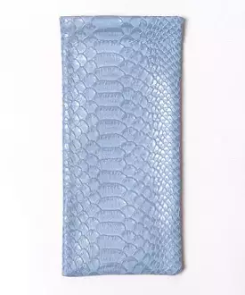 Alligator Glasses Pouch - Blue