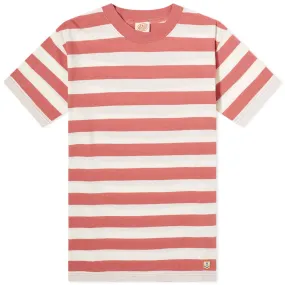 Armor-Lux Wide Stripe T-ShirtRosewood & Natural