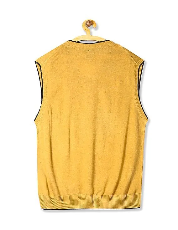 Arrow Sports Sleeveless Tipped Sweater