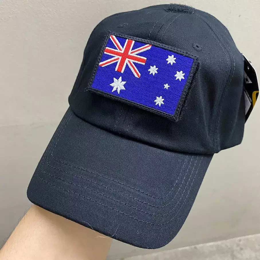 AUSTRALIA FLAG - BLACK WITH WHITE STARS