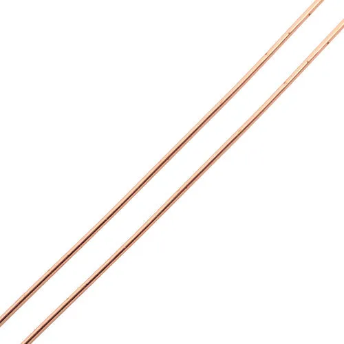 Beading Wire, Copper Wire, Round, Raw, (Unplated), 0.6mm, 22 Gauge