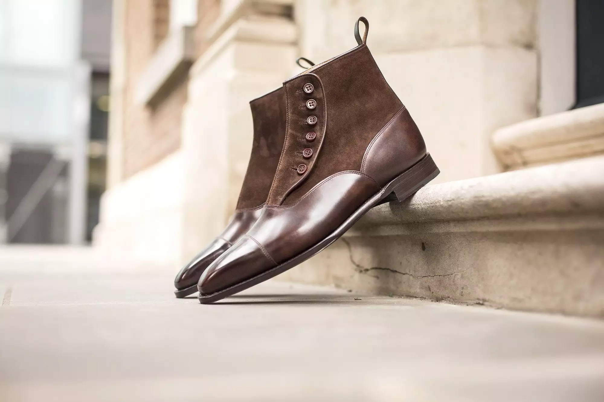 Bellevue - MTO - Dark Brown Museum Calf / Dark Brown Suede - MGF Last - Single Leather Sole