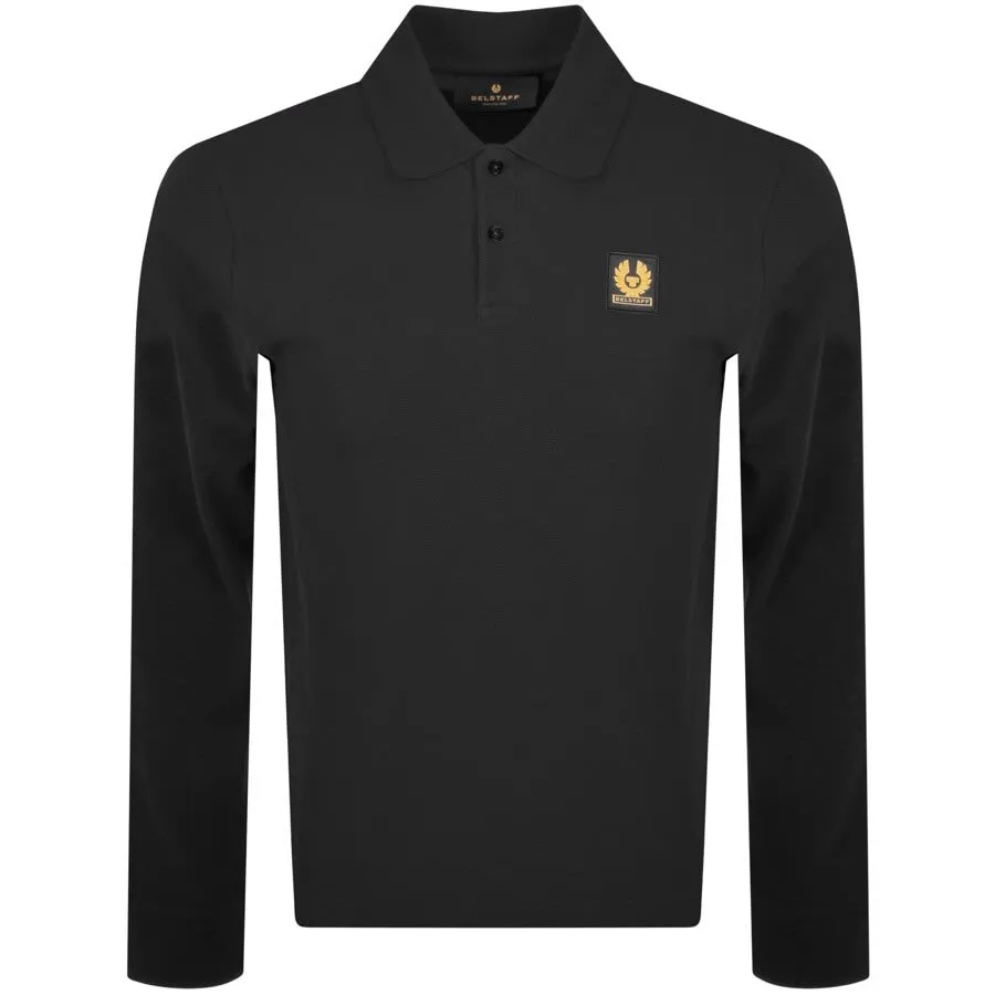 Belstaff Logo Slim Fit Polo T Shirt Black