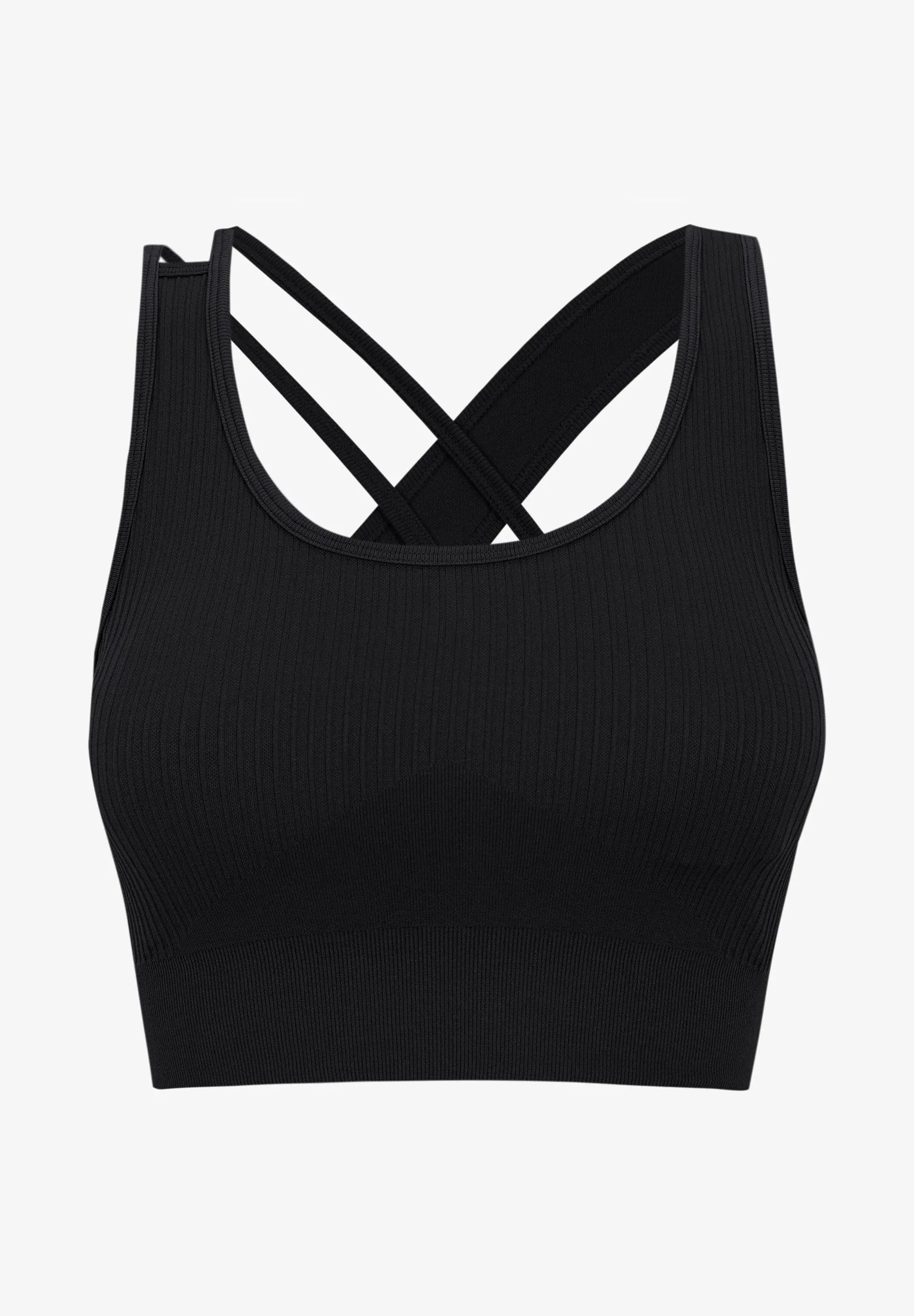 Born Living Yoga Women's Nilay Seamless Bra - Black UK