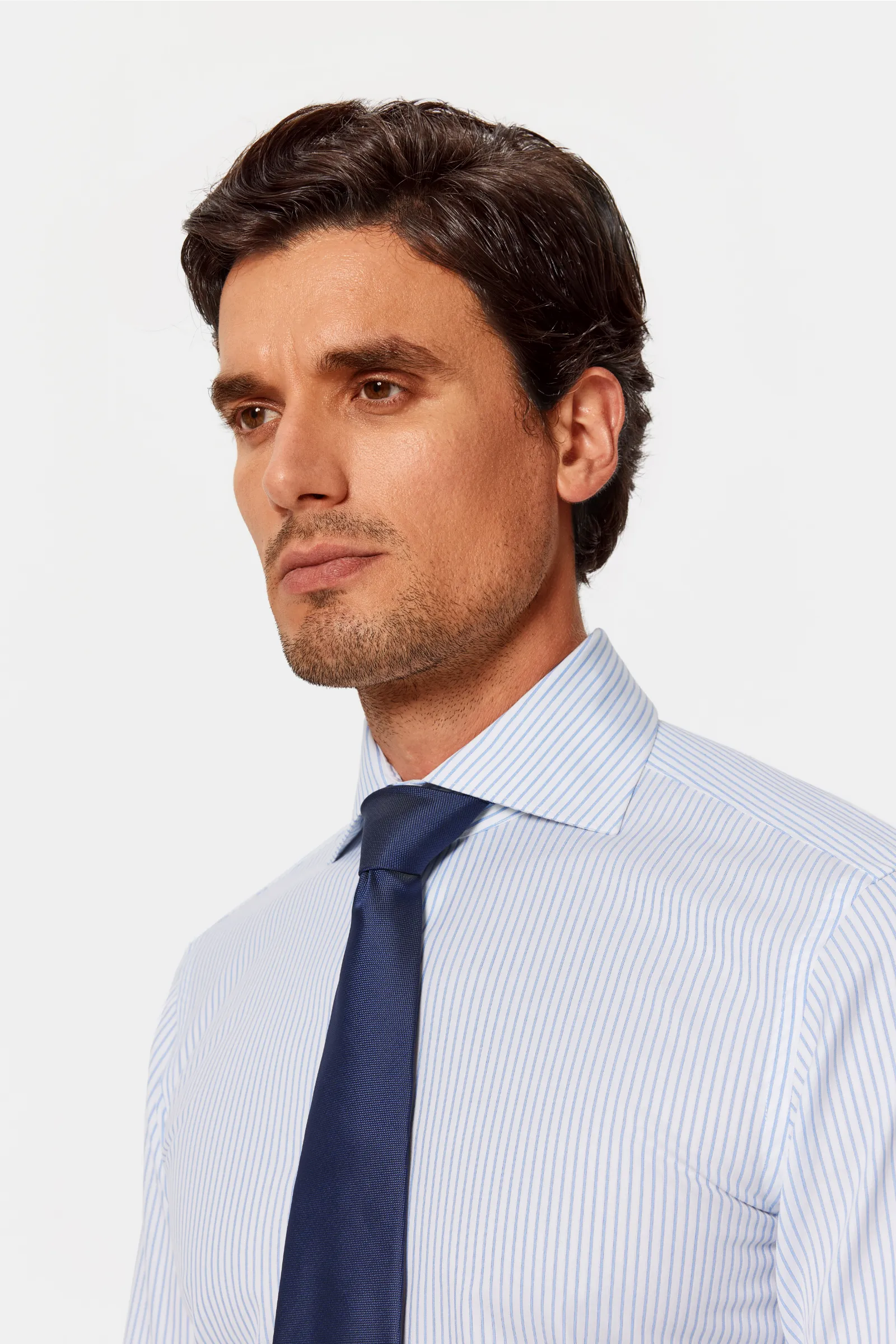 Bradford Blue Stripe Lucious Non-Iron Shirt