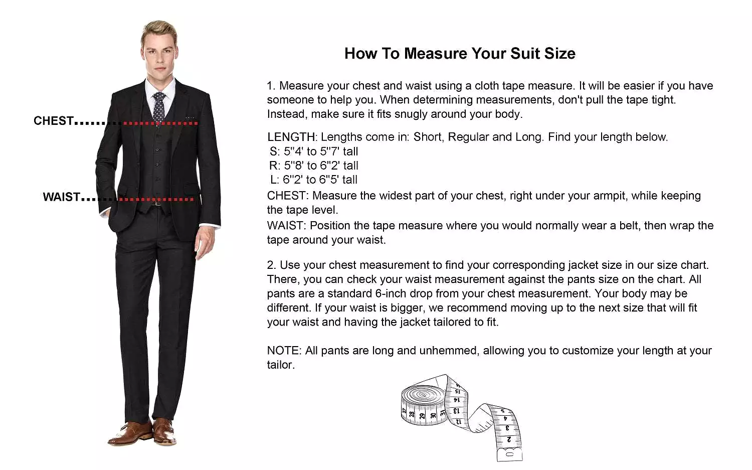 Braveman Men's Classic Fit 2PC Suits