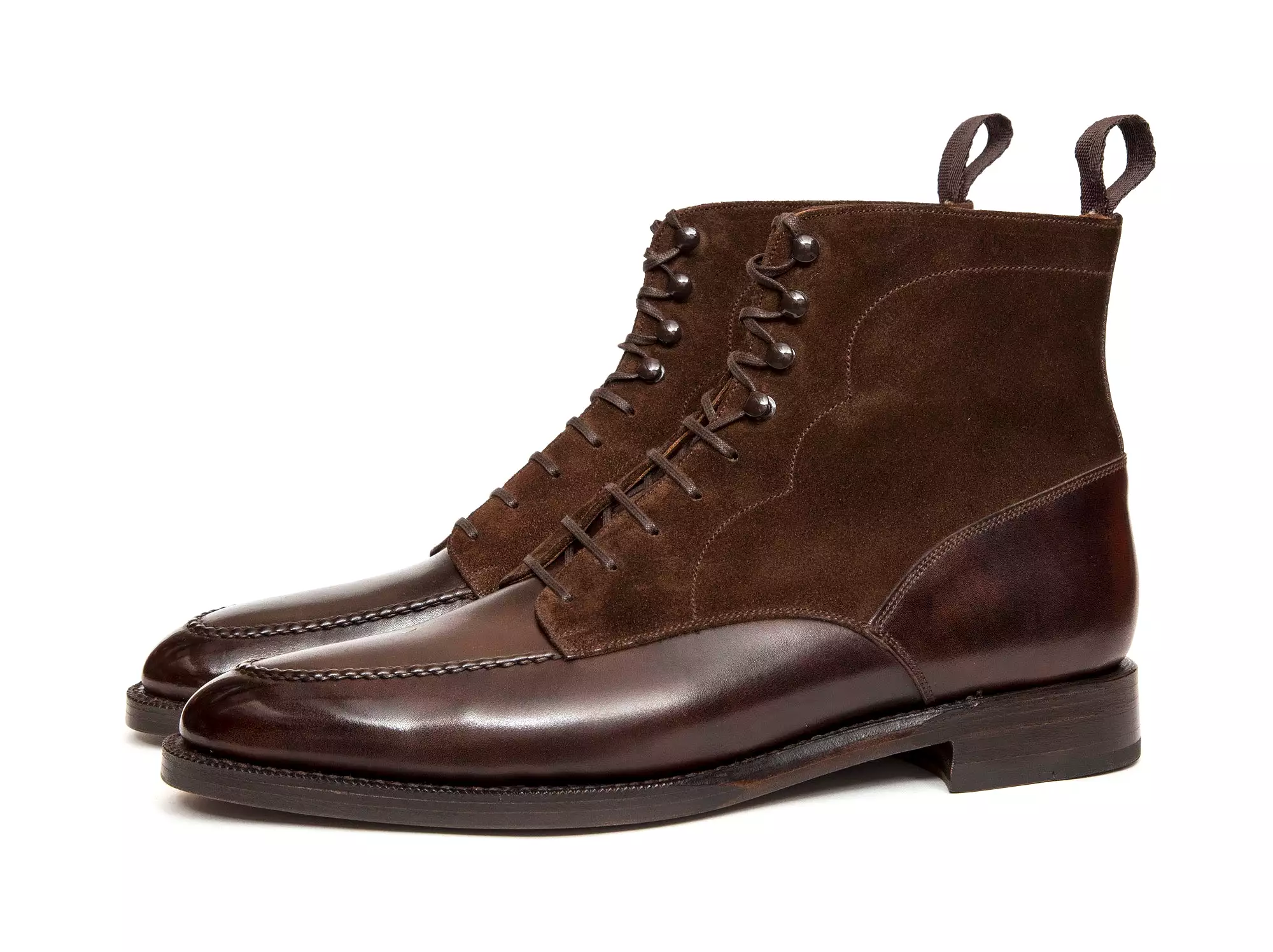 Bremerton - MTO - Dark Brown Museum Calf / Dark Brown Suede - TMG Last - Double Leather Sole