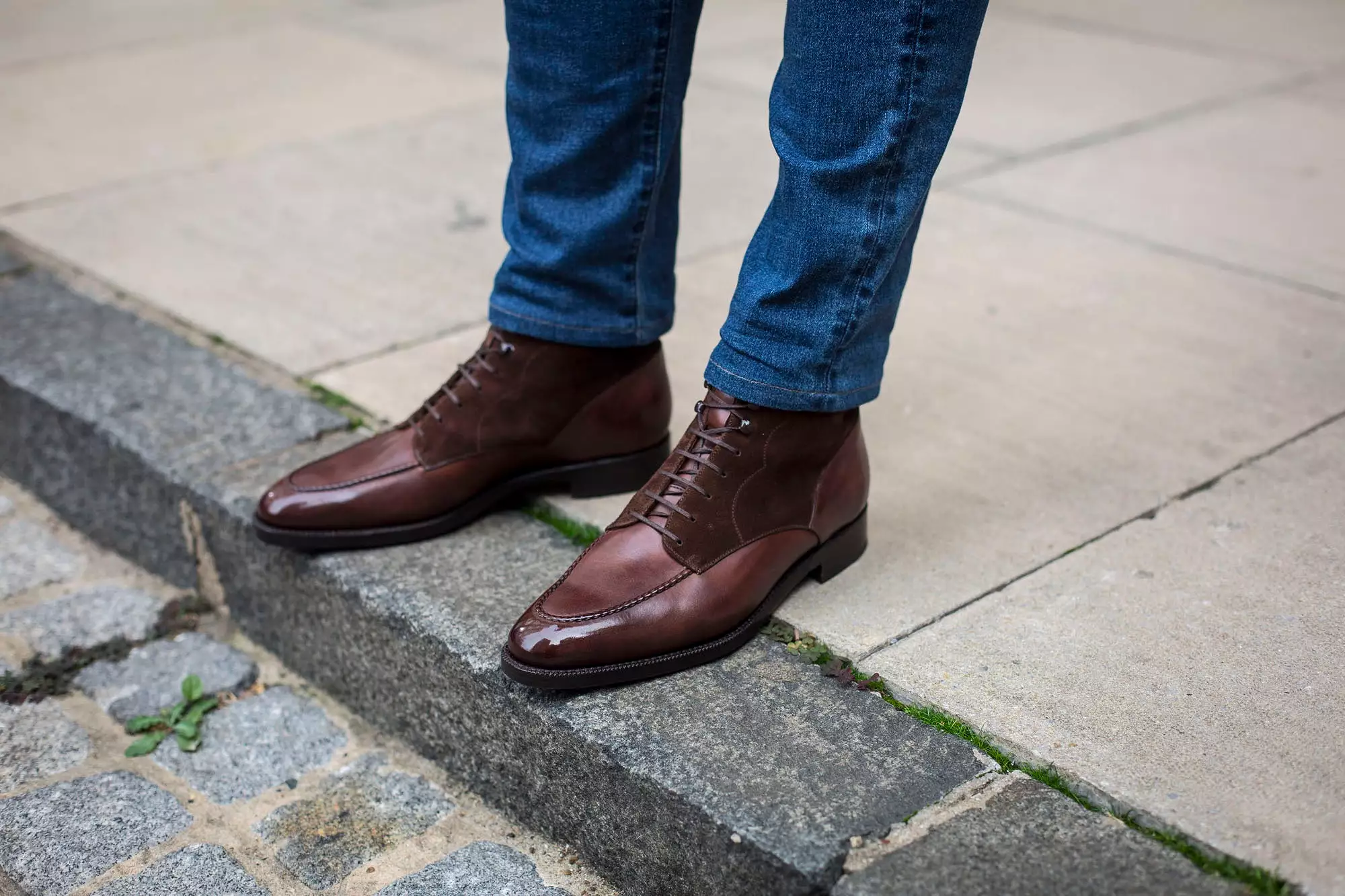 Bremerton - MTO - Walnut Museum Calf / Dark Brown Suede - TMG Last - Double Leather Sole