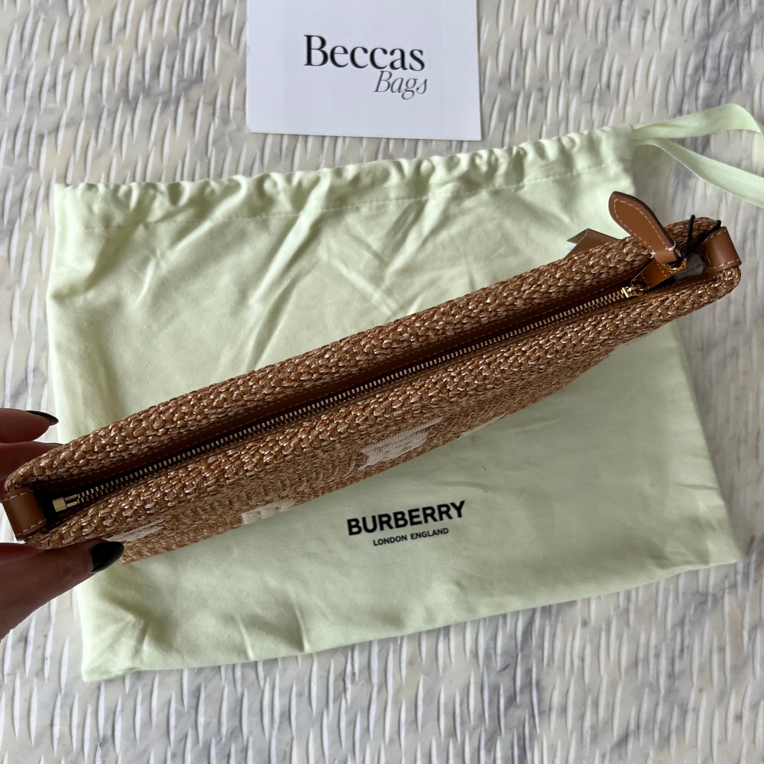 Burberry Woven Duncan Pouch