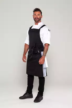 BYRON Crossover Chef apron Black with black straps