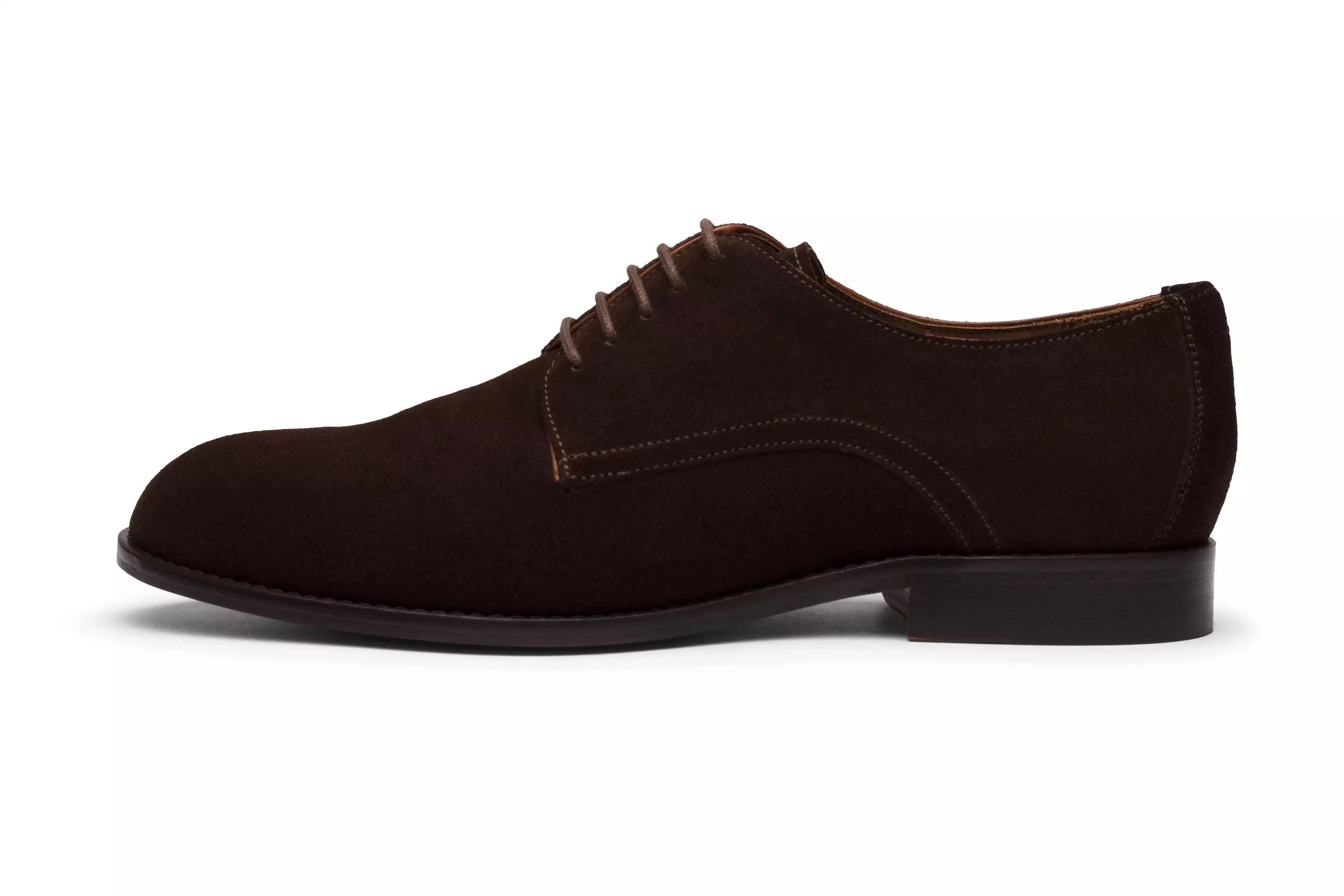 Casual Derby - Dark Brown Suede