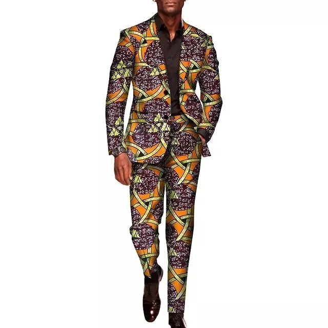 Chic African Two Piece Suit