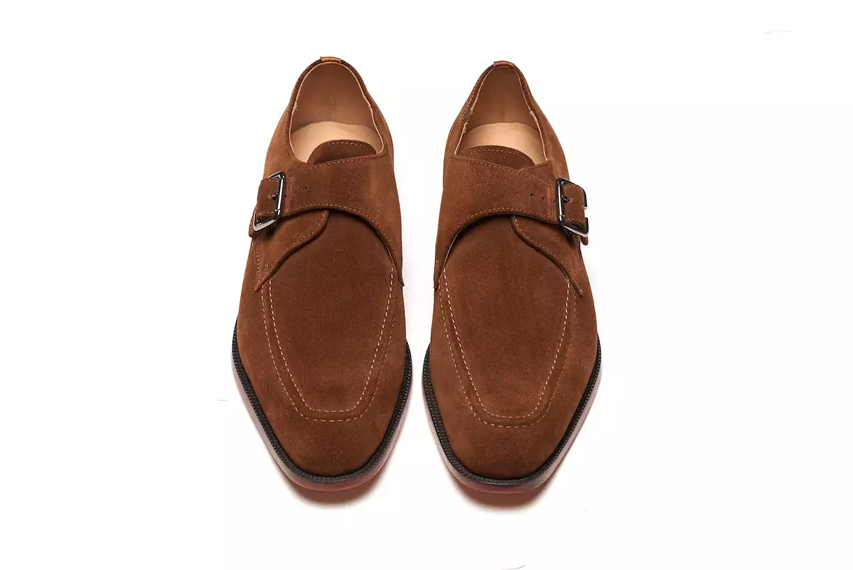 Claphalm Single Monkstrap - Brown Suede