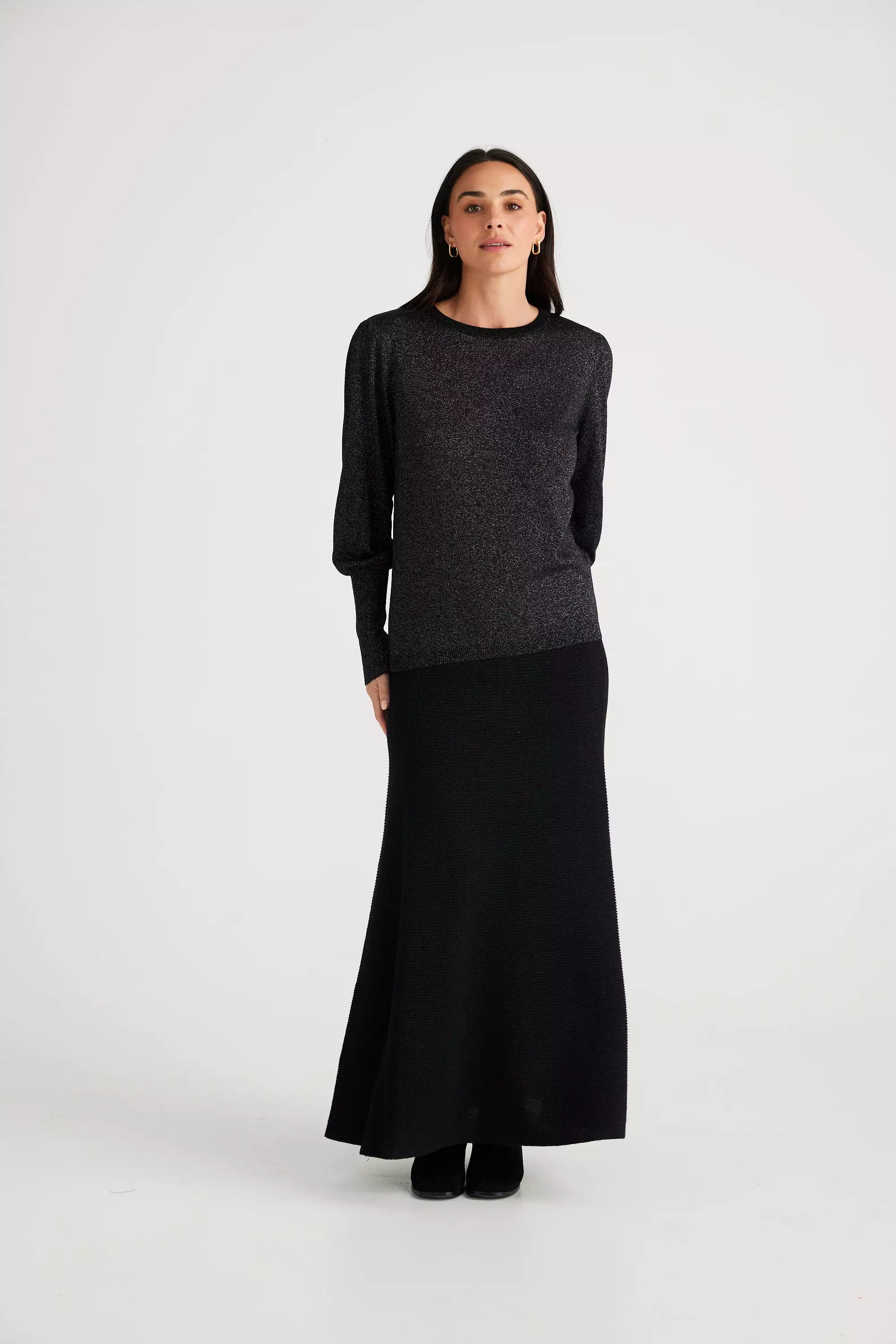 Domenica Knit - Black With Sparkle