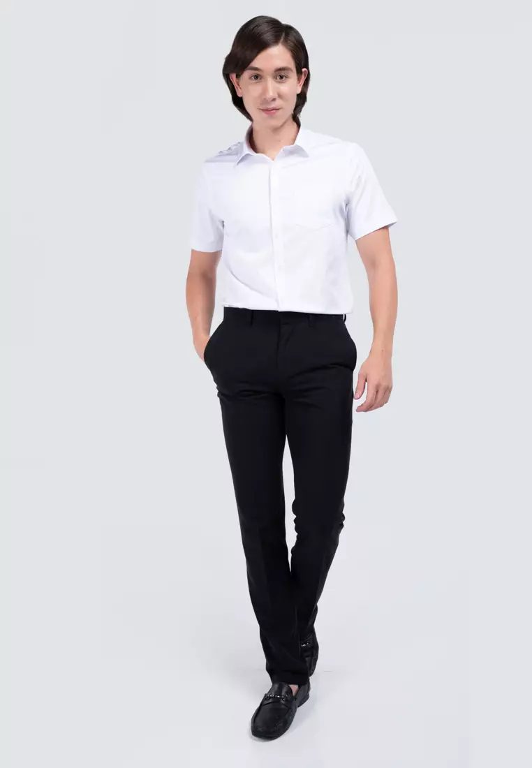 Emmer Zecna - Men’s Bamboo Mix Slim Fit Plain Short Sleeve 8520P-2201