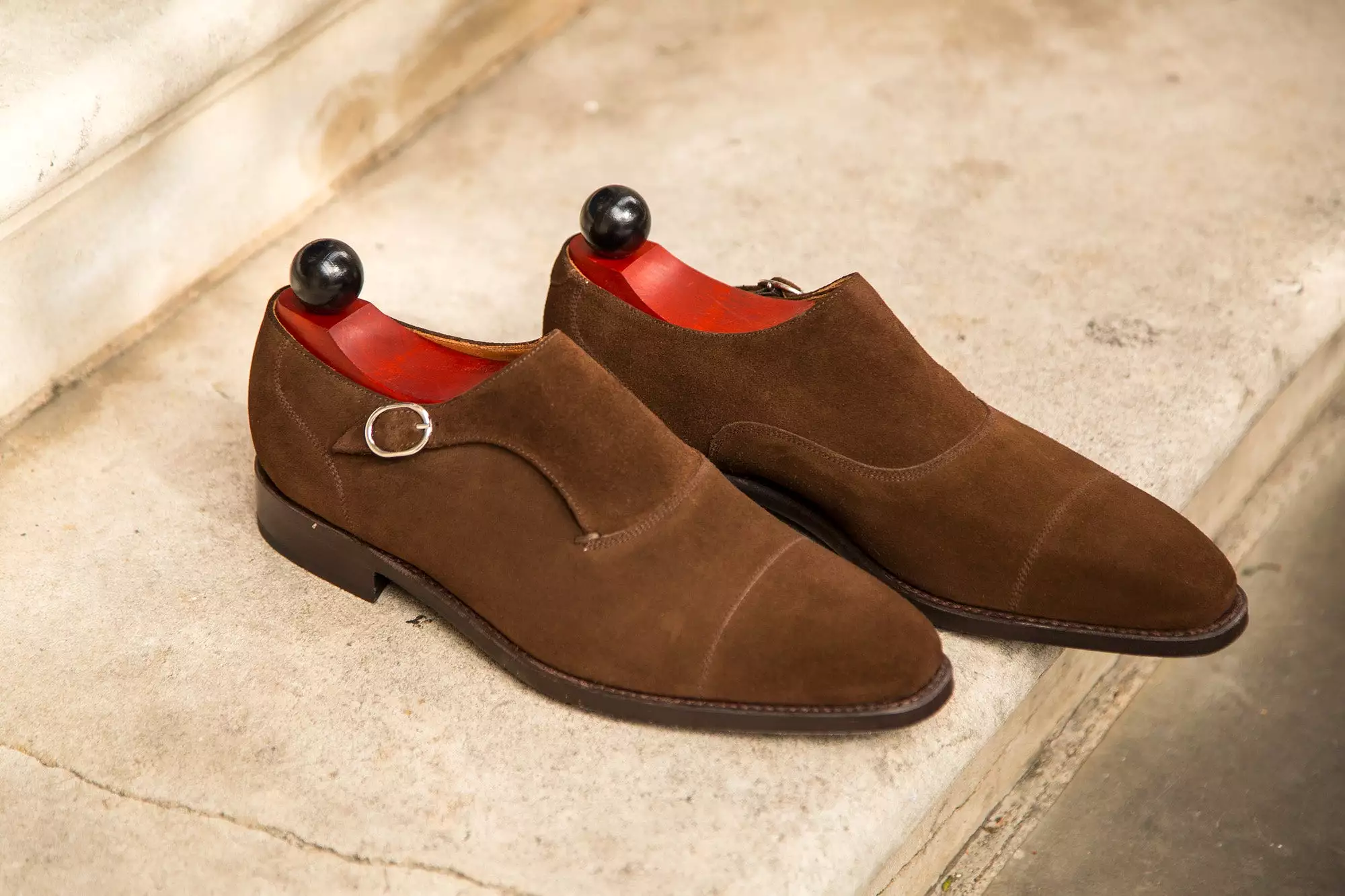 Fauntleroy - MTO - Dark Brown Suede - LPB Last - Single Leather Sole