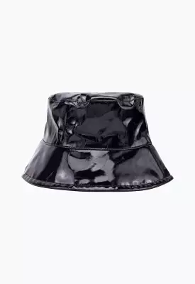 Faux Patent Leather Bucket Hat