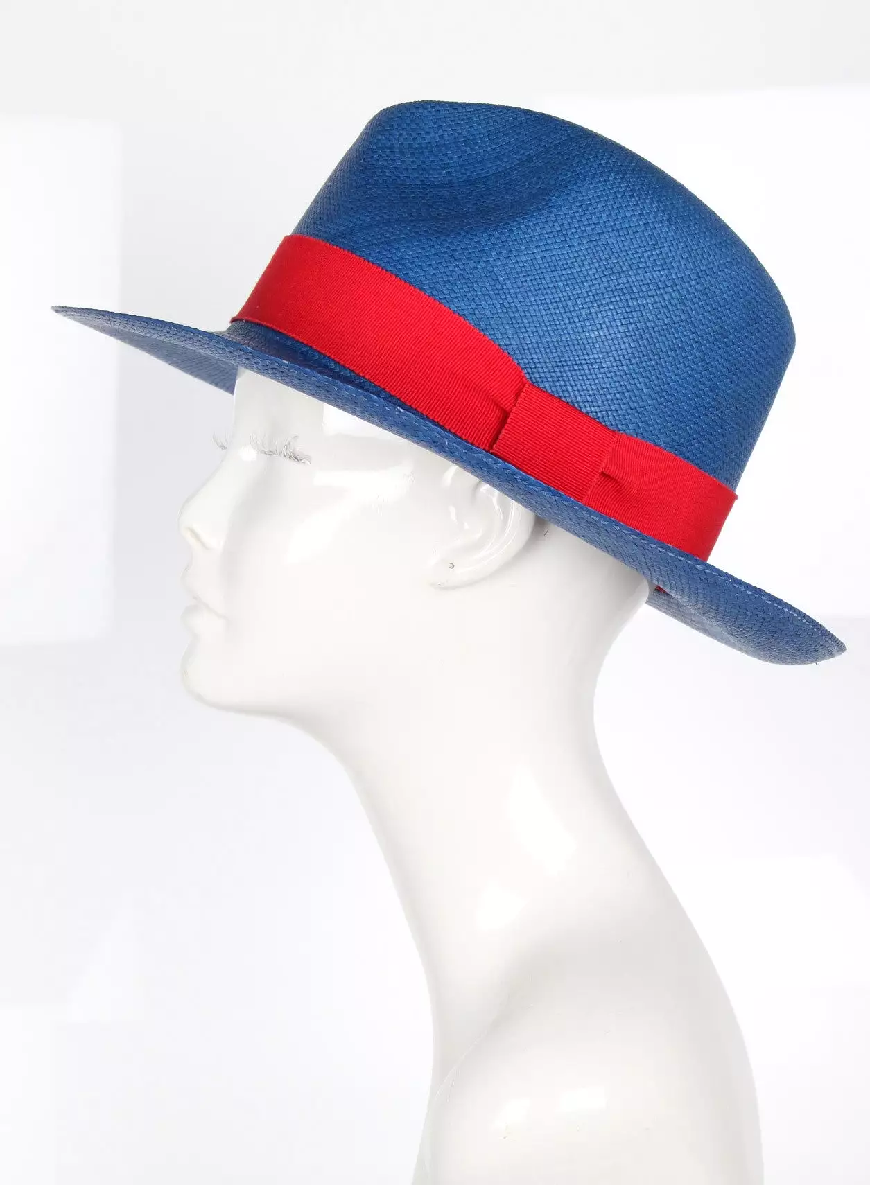 Fedora Hat, Blue/Red