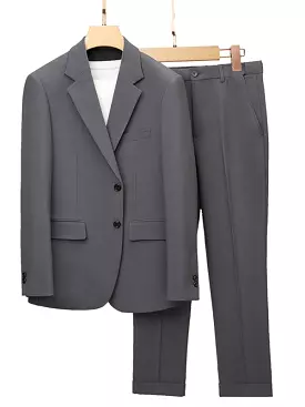 Formal Slim Fit 2-Piece Grey Suit