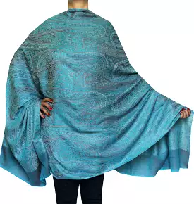 Gift Women's Paisley Wool Shawl Wrap India Clothes (82 x 42 inches)