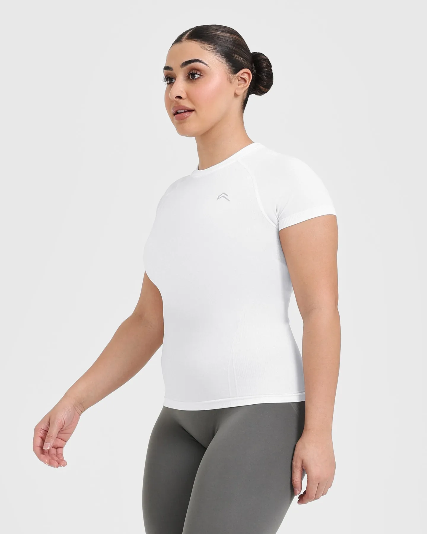 Go To Seamless Fitted Top | White