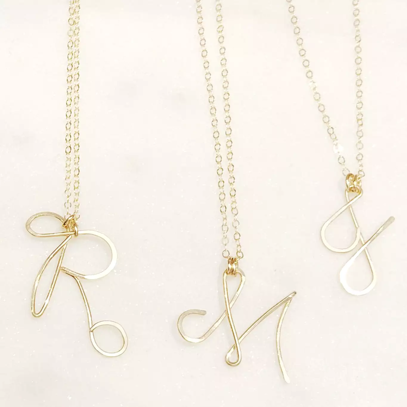 Gold Initial Necklace