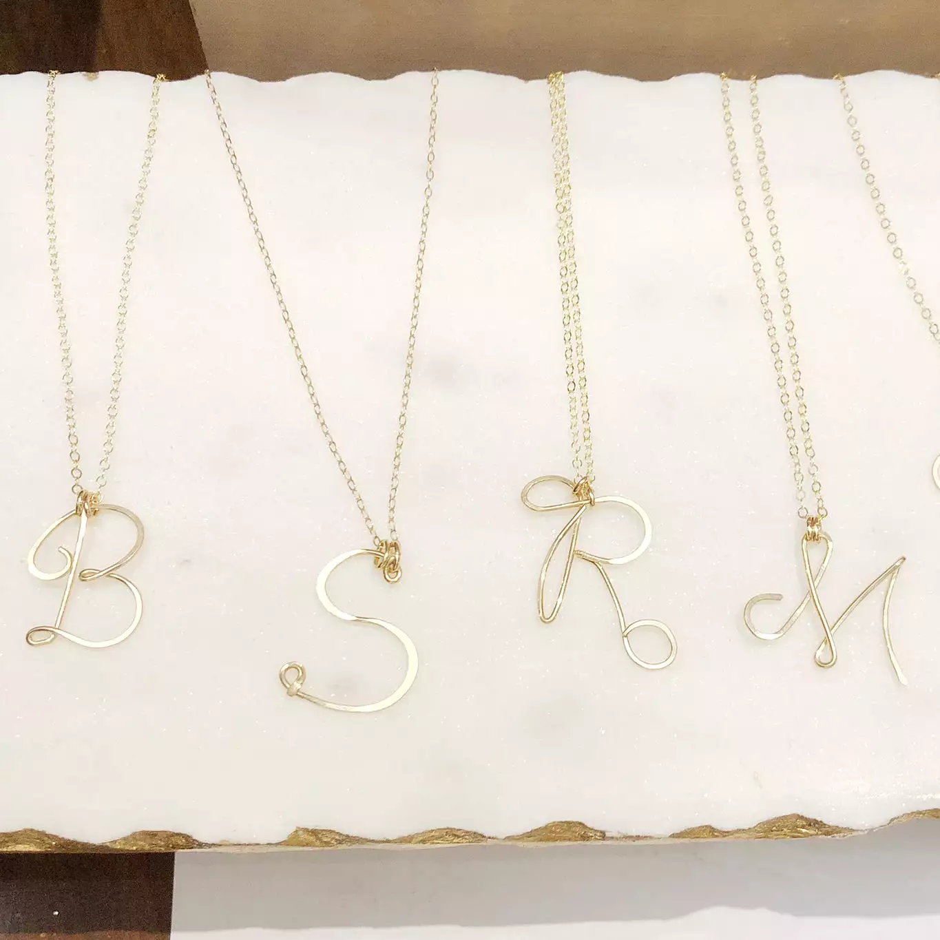 Gold Initial Necklace