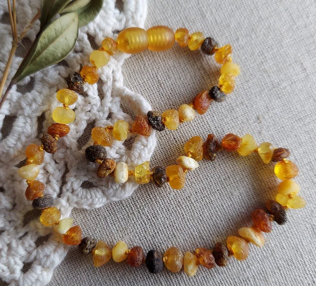 Gorgeous Raw Multi Baltic Amber Necklace w/ Tag Cert GIA 