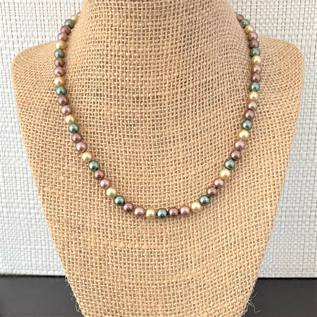 Harvest Shell Pearl Beaded Necklace