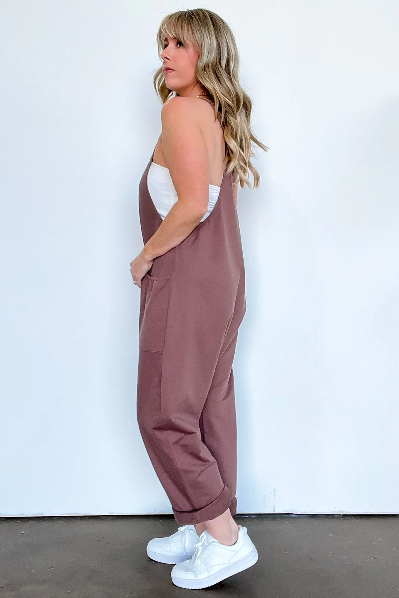 Hot Shot V-Neck Relaxed Jumpsuit