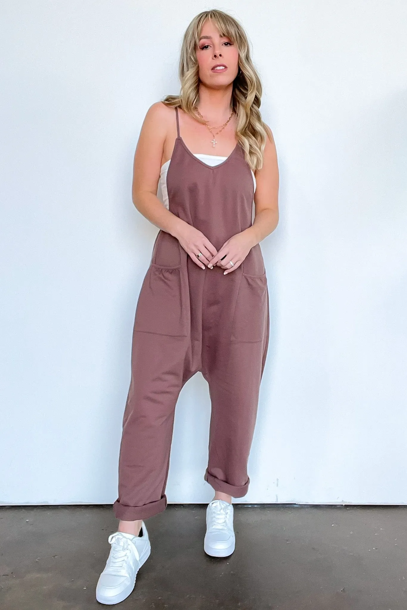 Hot Shot V-Neck Relaxed Jumpsuit