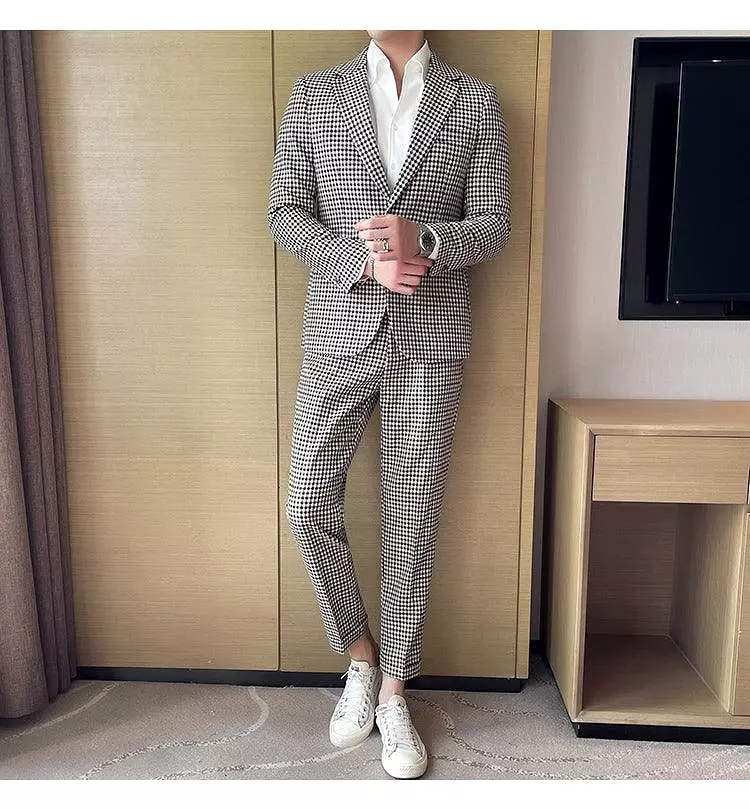 Houndstooth Prom Suit