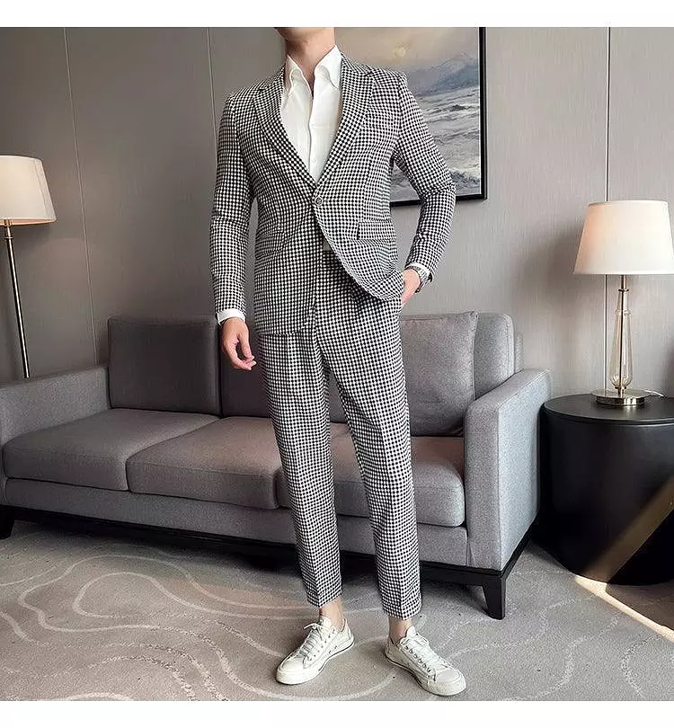 Houndstooth Prom Suit