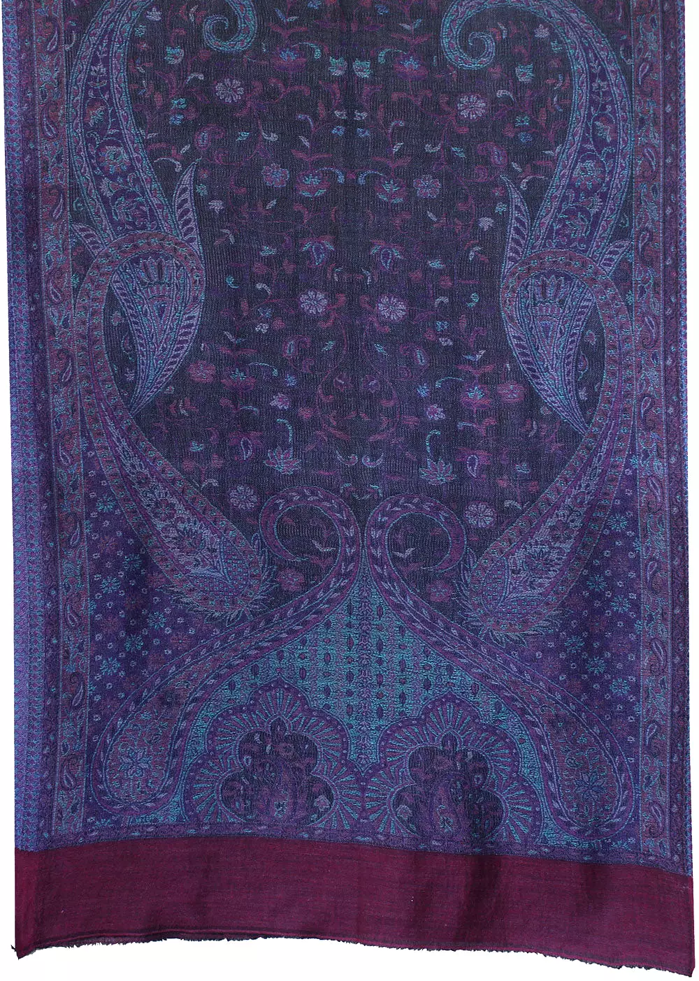 Indian Womens Fashion Shawls Paisley Wool Scarf Gift (84 x 30 inches)