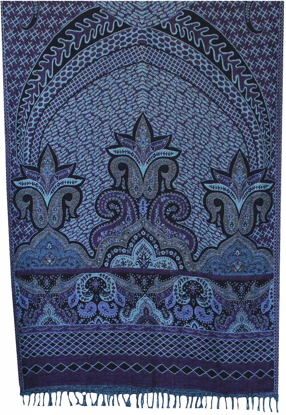 Indian Womens Shawls Paisley Wool Scarf Fashion Gift (78 x 28 inches)