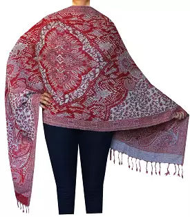 Indian Womens Shawls Paisley Wool Scarf Fashion Gift (78 x 28 inches)