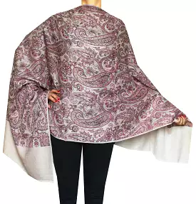 Indian Womens Shawls Paisley Wool Scarf Fashion Gift (80 x 28 inches)