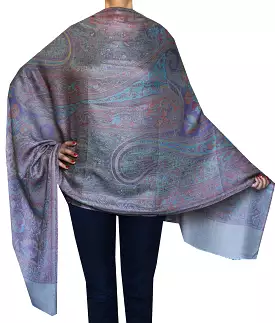 Indian Womens Shawls Paisley Wool Scarf Fashion Gift (80 x 28 inches)