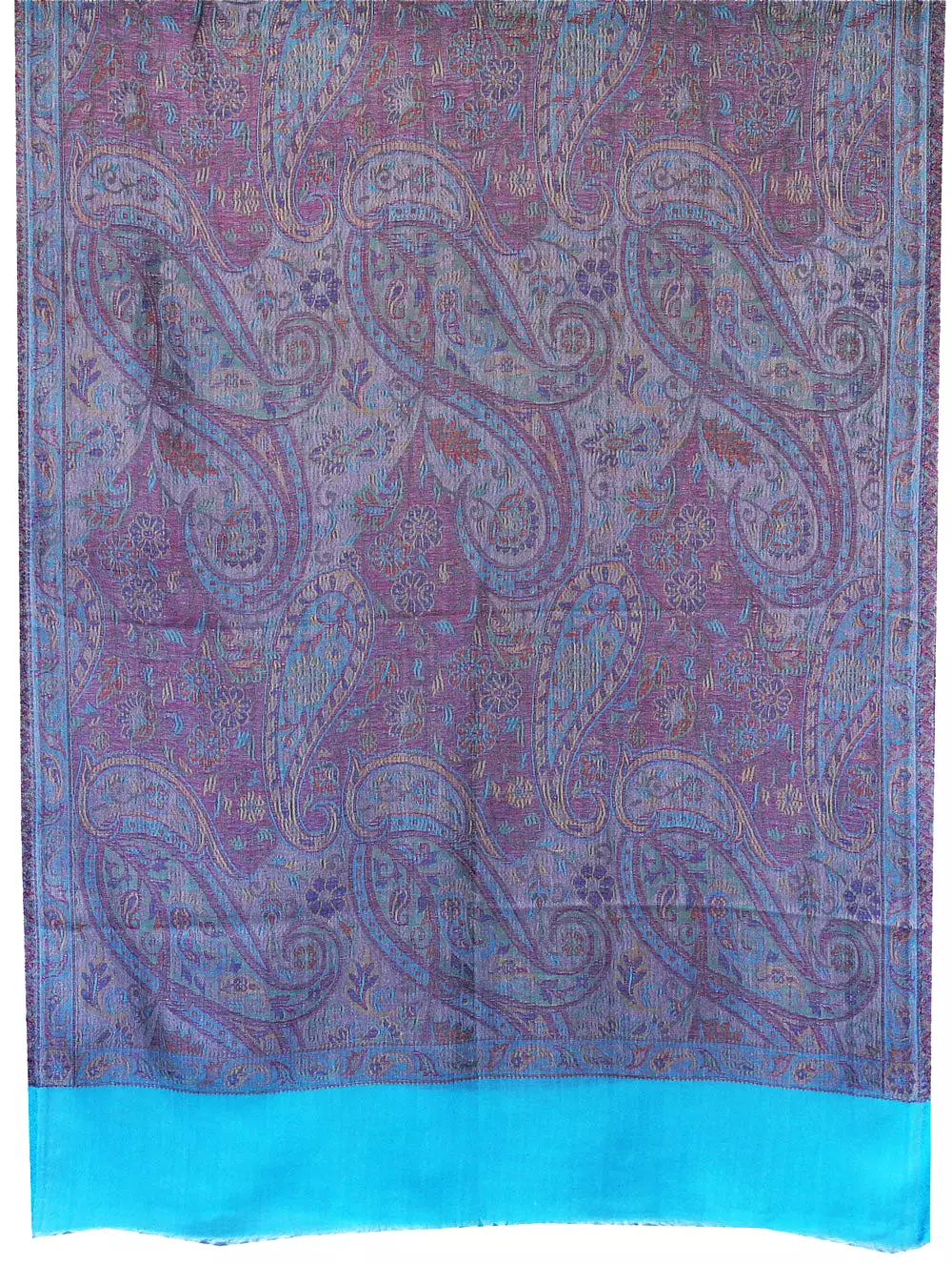 Indian Womens Wool Shawls Paisley Scarf Fashion Gift (80 x 28 inches)